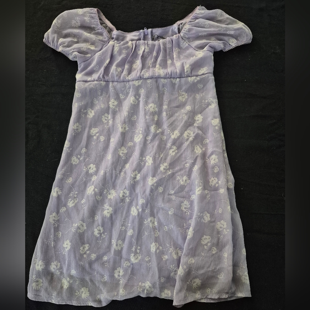 Art Class Lilac Floral Dress